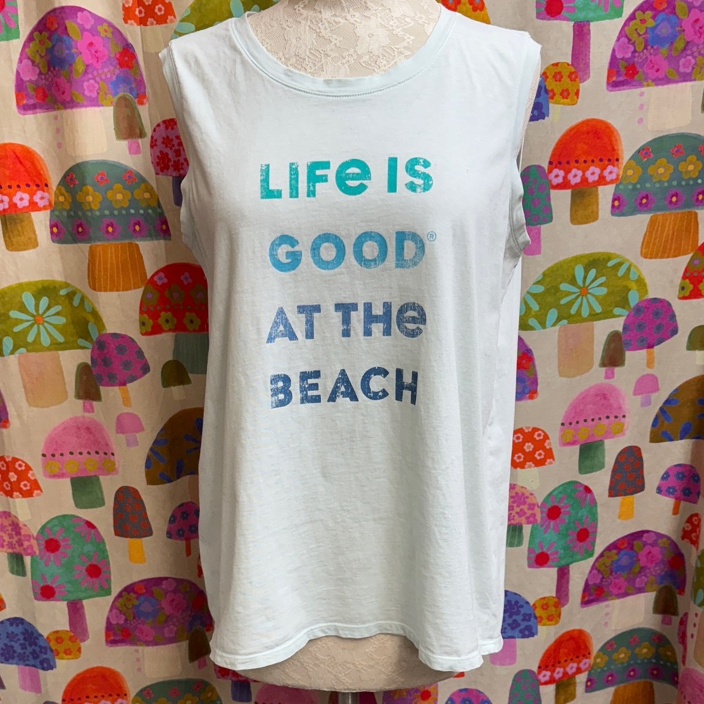 Life is Good Women’s Tank Top. Large - Picture 1 of 8